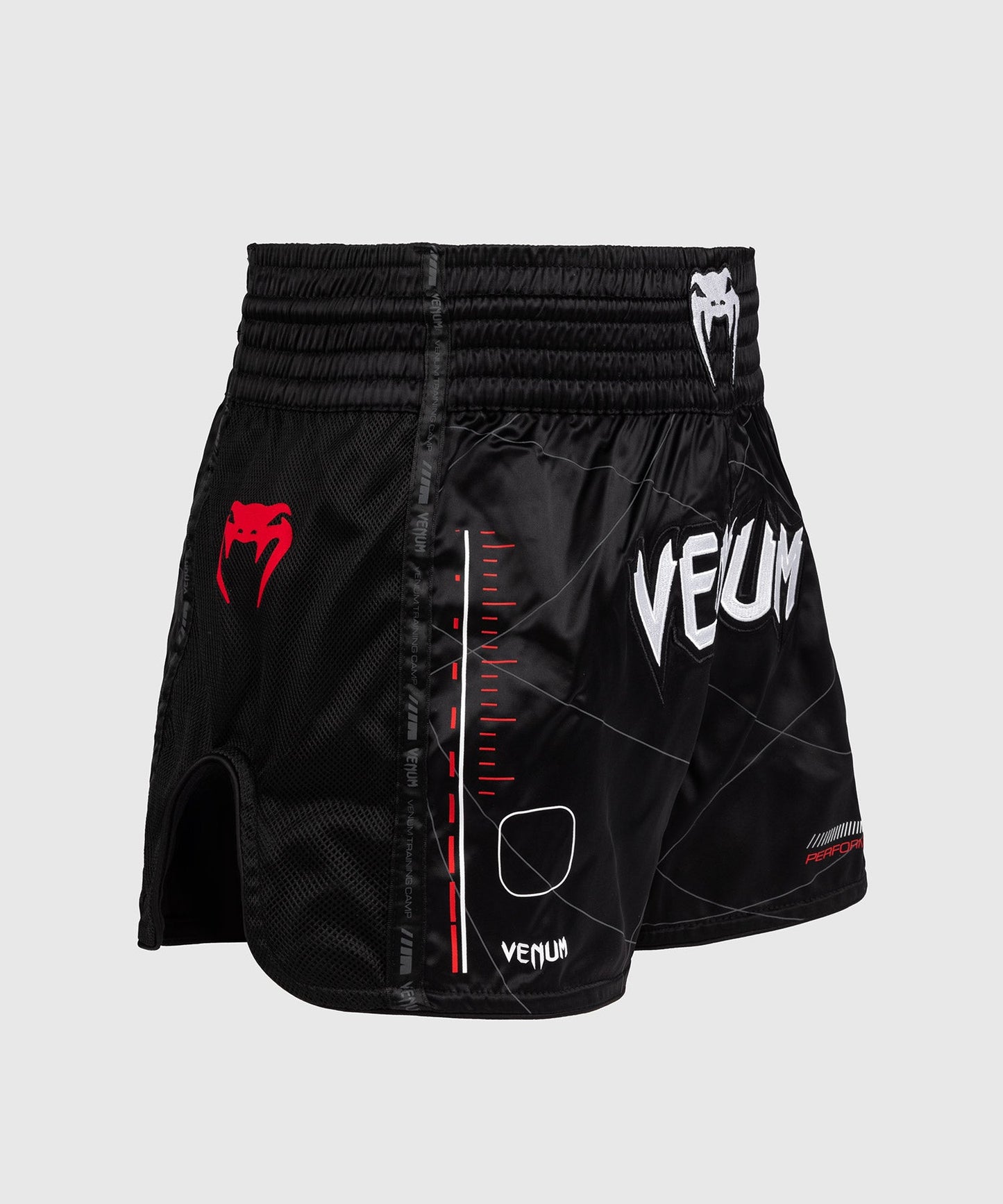 Venum Tactical XT Muay Thai Shorts - Schwarz/Feuerrot
