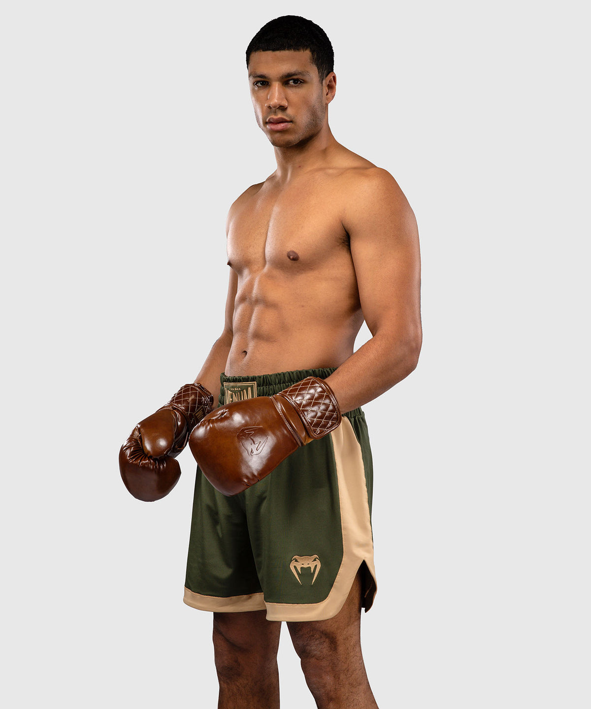 Short de boxe Venum Classic - Vert Militaire/Sable