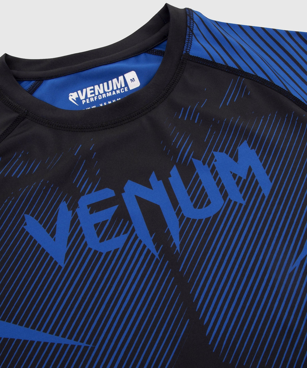 Rashguard Venum NoGi 2.0 - Manches courtes Approuvé IBJJF - Noir/Bleu