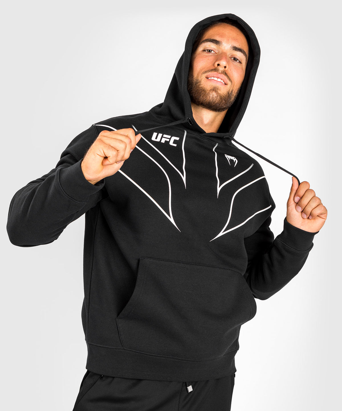 UFC Venum Fight Night 2.0 Replica Männer Hoodie - schwarz