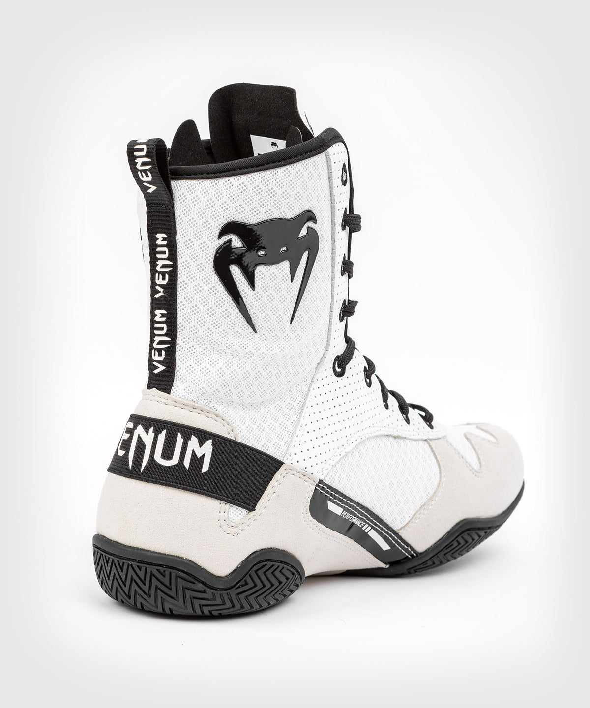 Venum Elite Boxing Shoes - White/Black