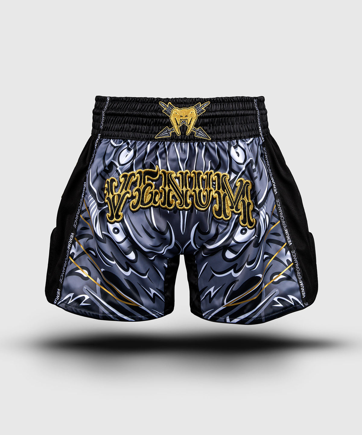 Venum Wolf Atak Pantaloncini Muay Thaï – Nero/Grigio