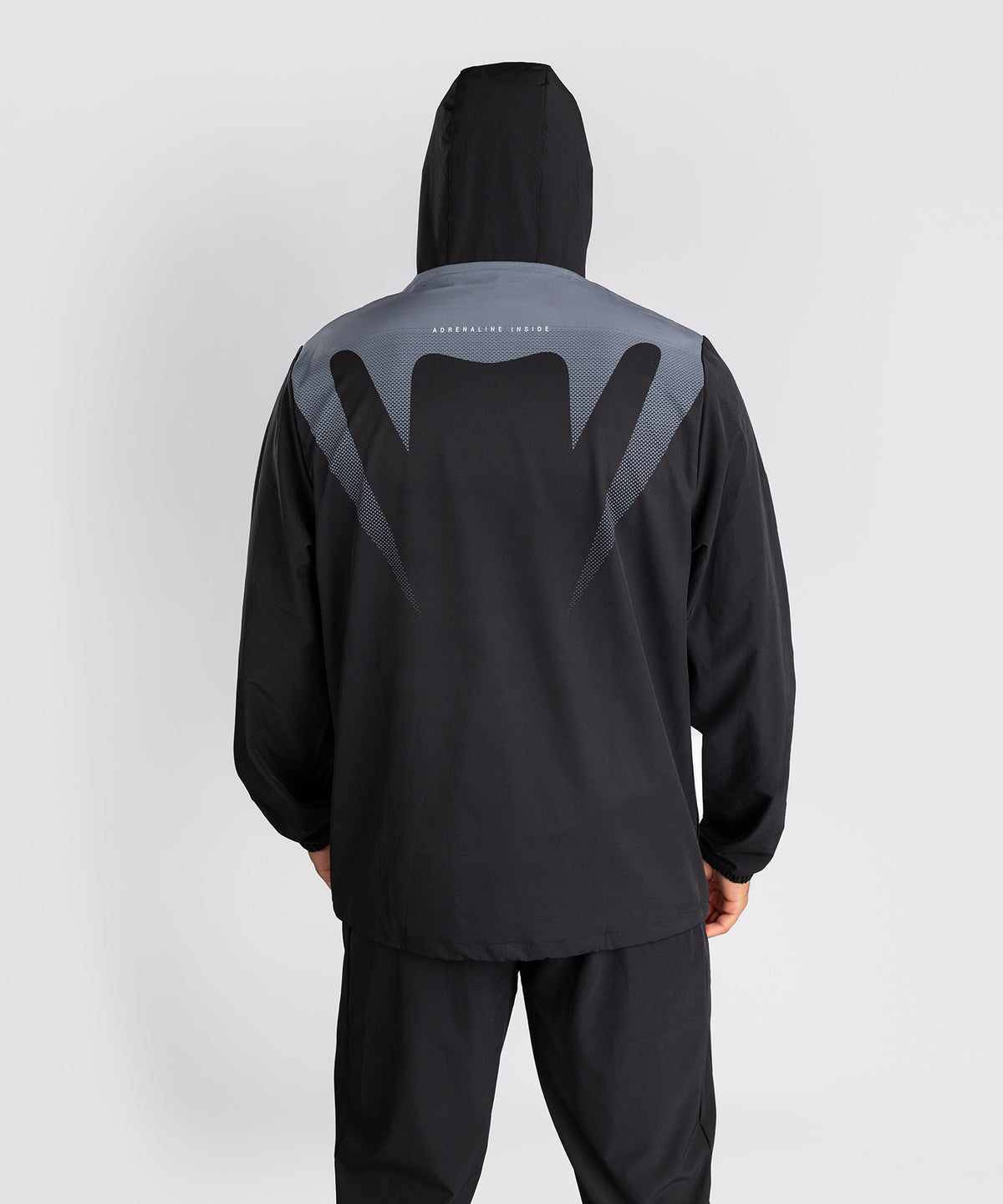 Venum Adrenaline Chaqueta Deportiva – Negro/Gris Plateado