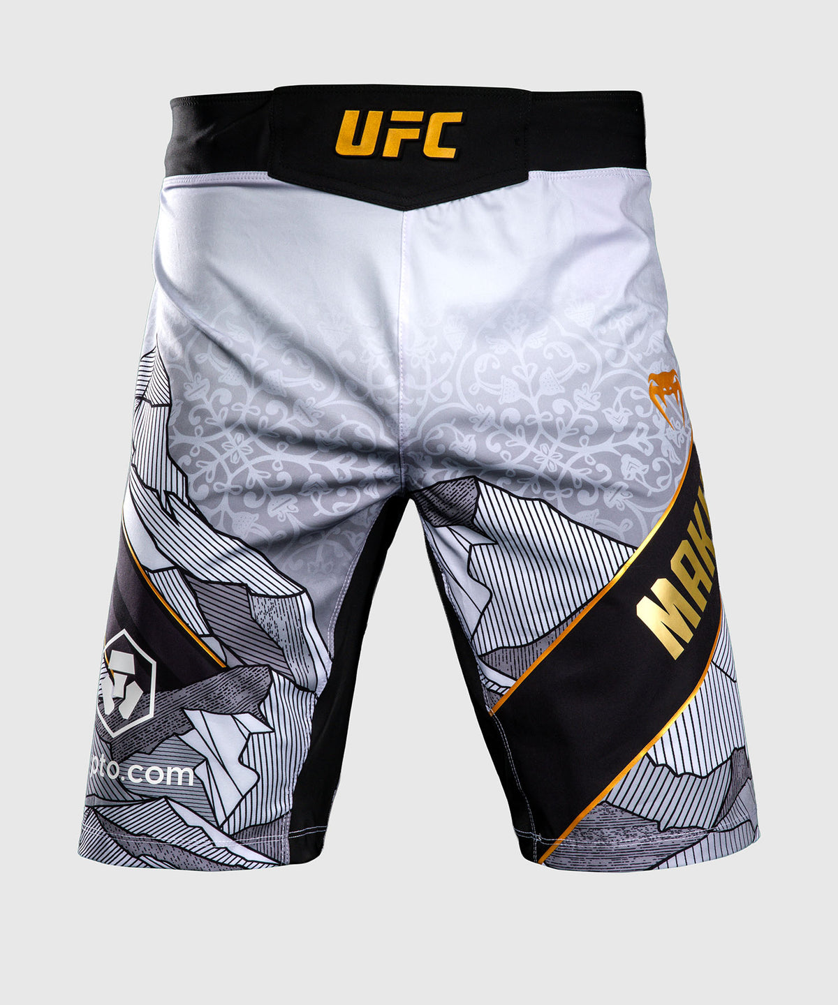 Short de combat pour Hommes UFC Unrivaled by Venum Islam Makhachev - Blanc/Noir