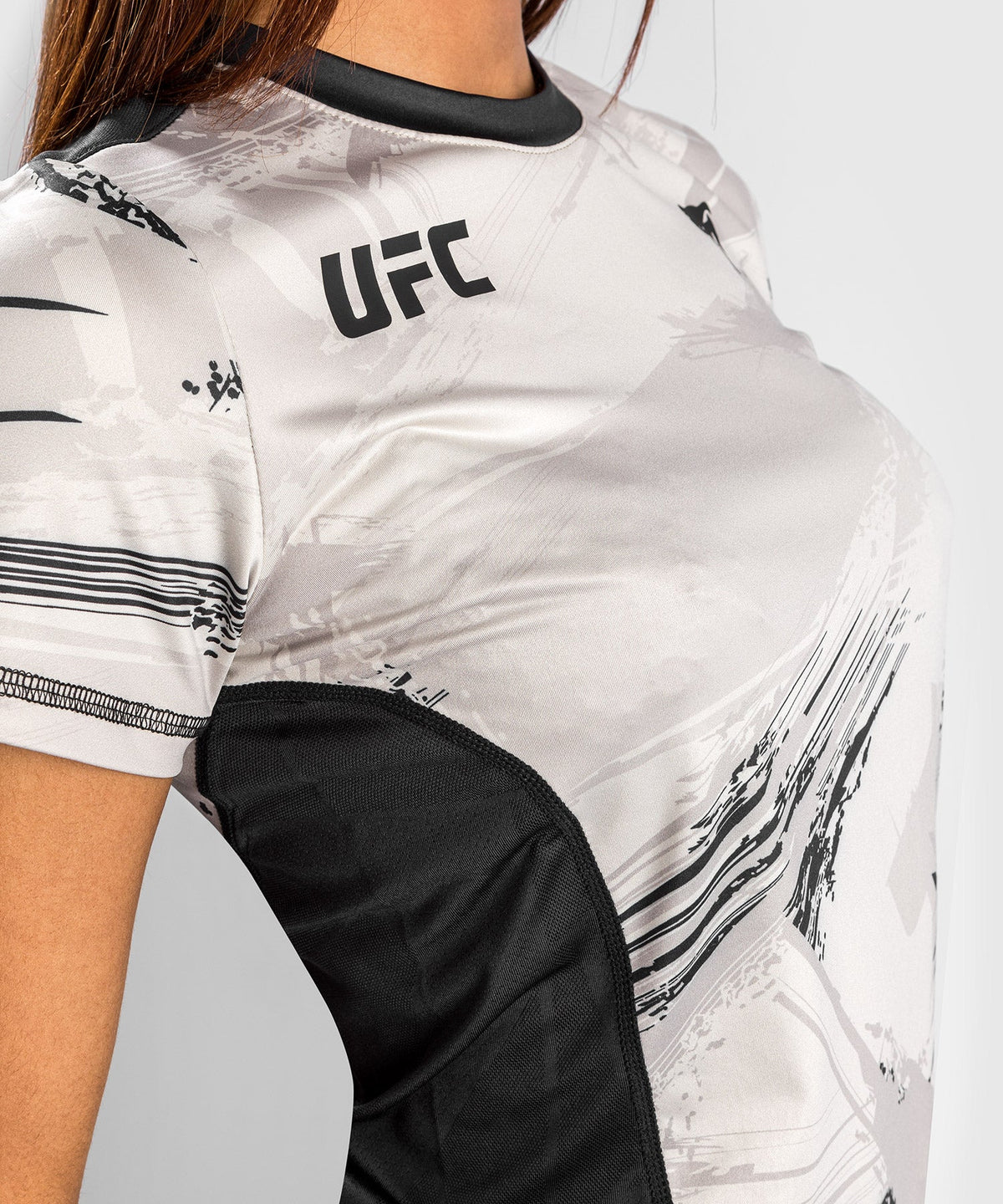 T-Shirt Dry Tech UFC Venum Authentic Fight Week 2.0 - For Women - Sand/Black