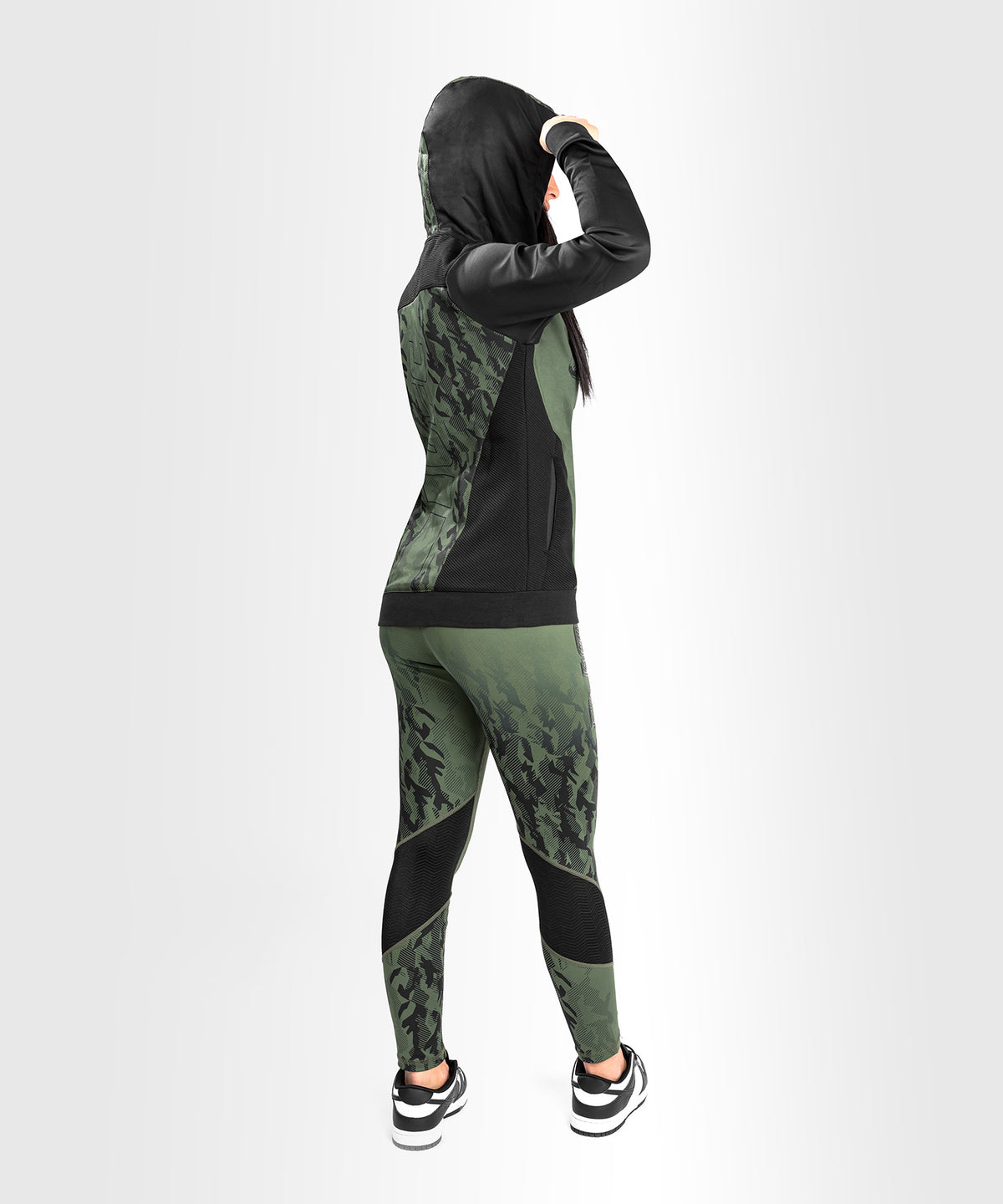 Sudadera Con Cremallera Para Mujer UFC Venum Authentic Fight Week - Caqui