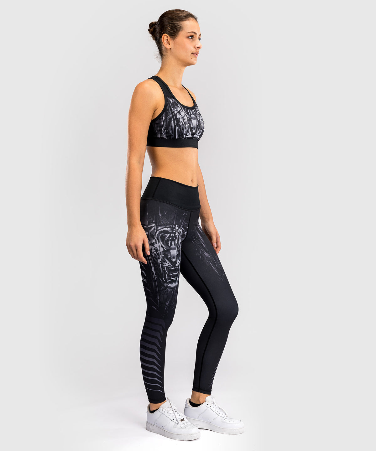 Venum Tiger Damen Leggings - Schwarz/Silber