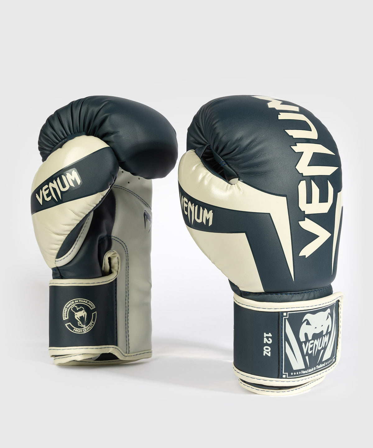 Venum Elite Boxhandschuhe - Weiß/Marineblau