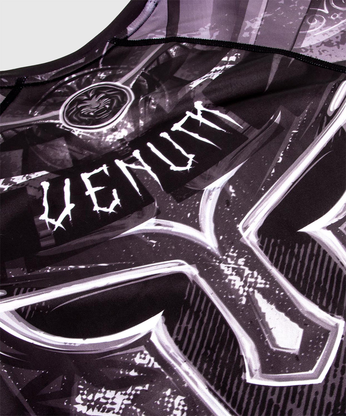 Venum Gladiator 3.0 Rashguard a maniche corte - Nera/Bianco
