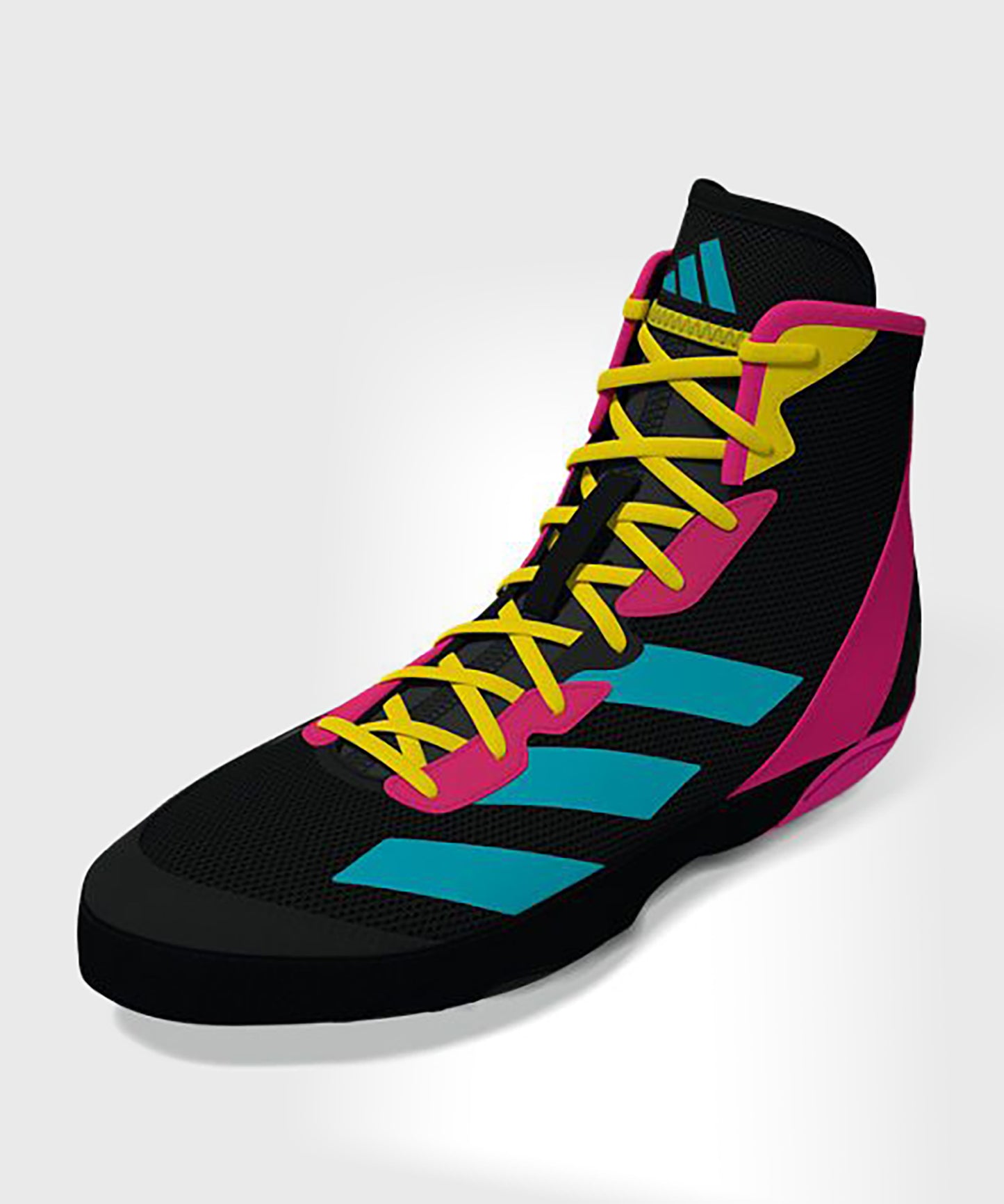 Adidas Adizero Calzado de Lucha - Negro/Azul/Rosa