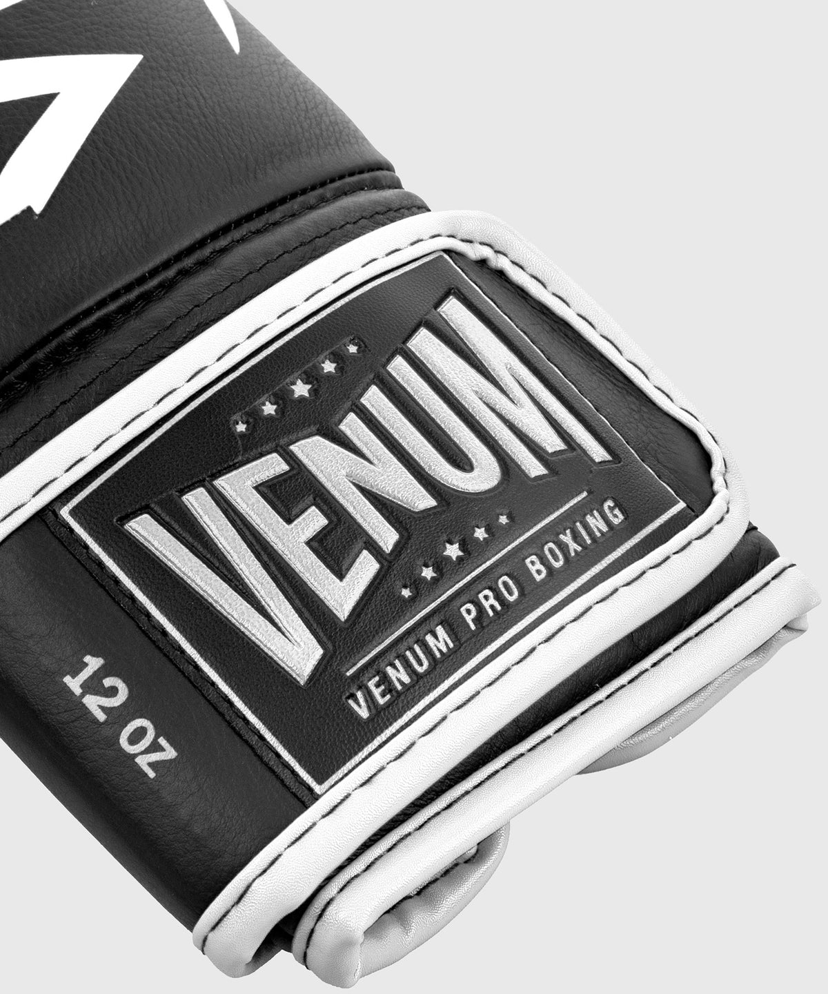 Gants de boxe pro Venum Hammer Velcro - Noir/Blanc