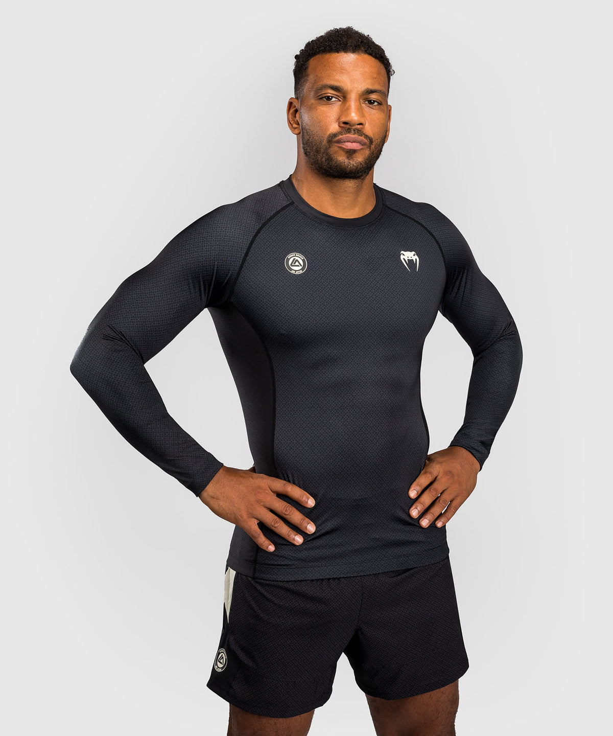 Venum x Roger Gracie Academy Rashguard Manga Larga - Negro