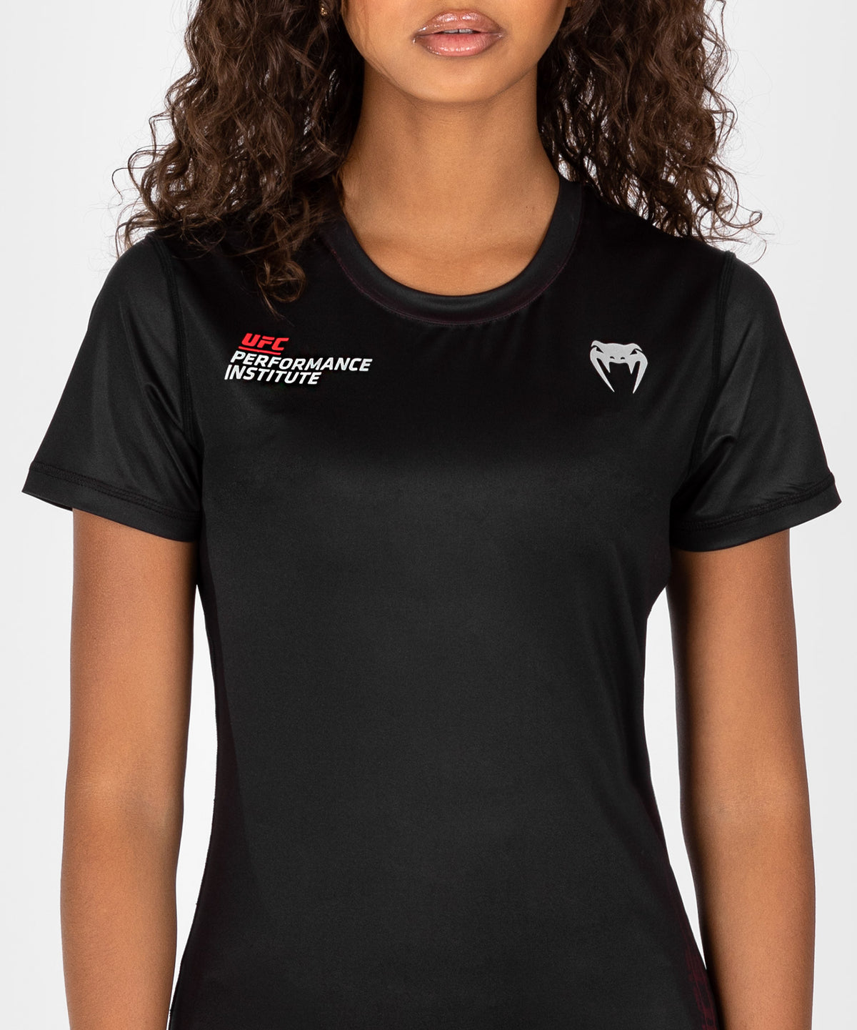 UFC Venum Performance Institute 2.0 Dry-Tech T-shirt für Frauen - Schwarz/Rot