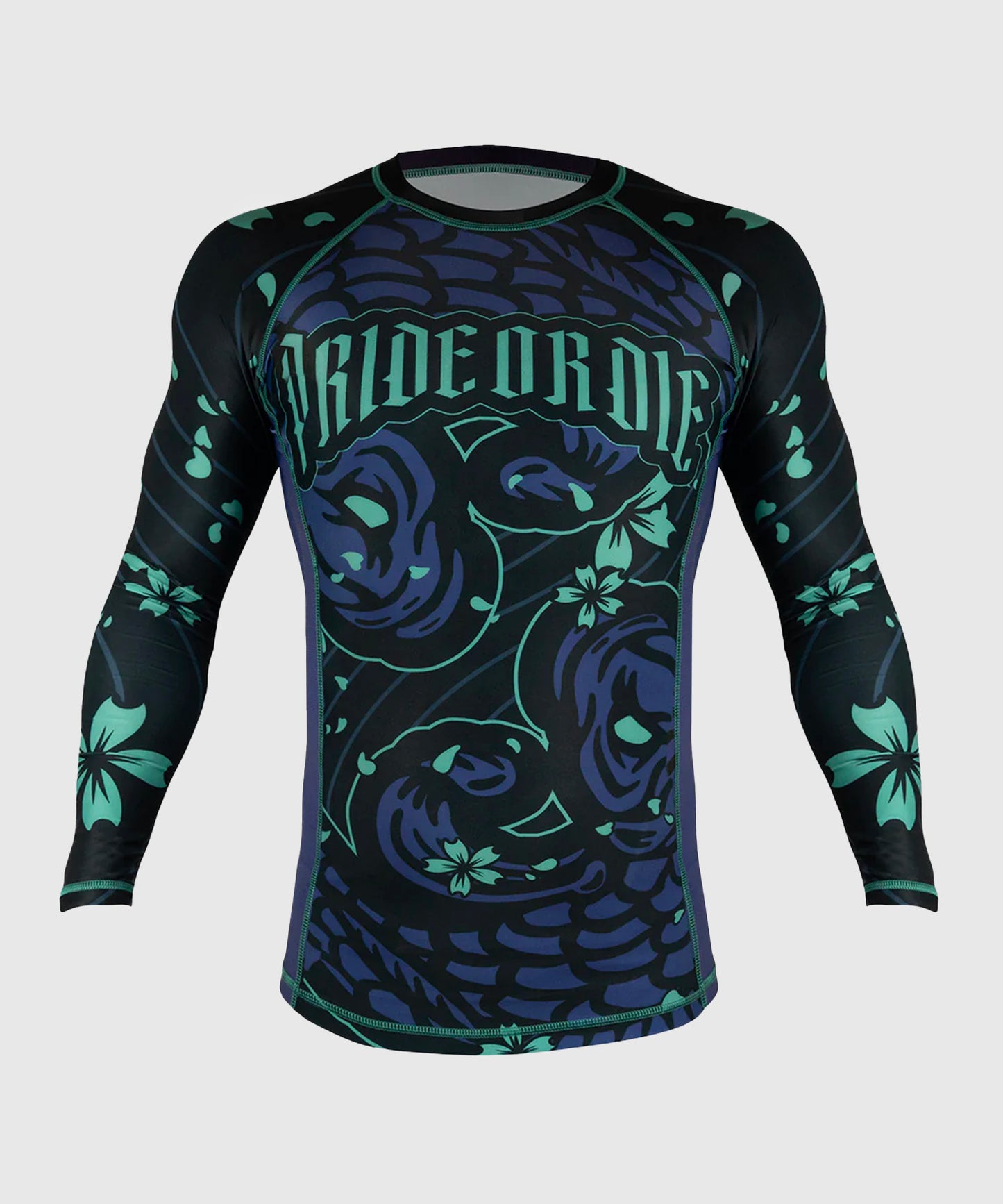 Pride Or Die Survival Of The Fittest Rashguard a Maniche Lunghe - Nero