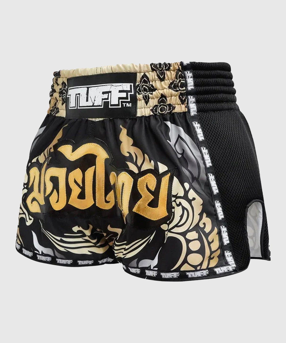 Short de Muay Thai Tuff Retro Style The King Of Naga - Noir