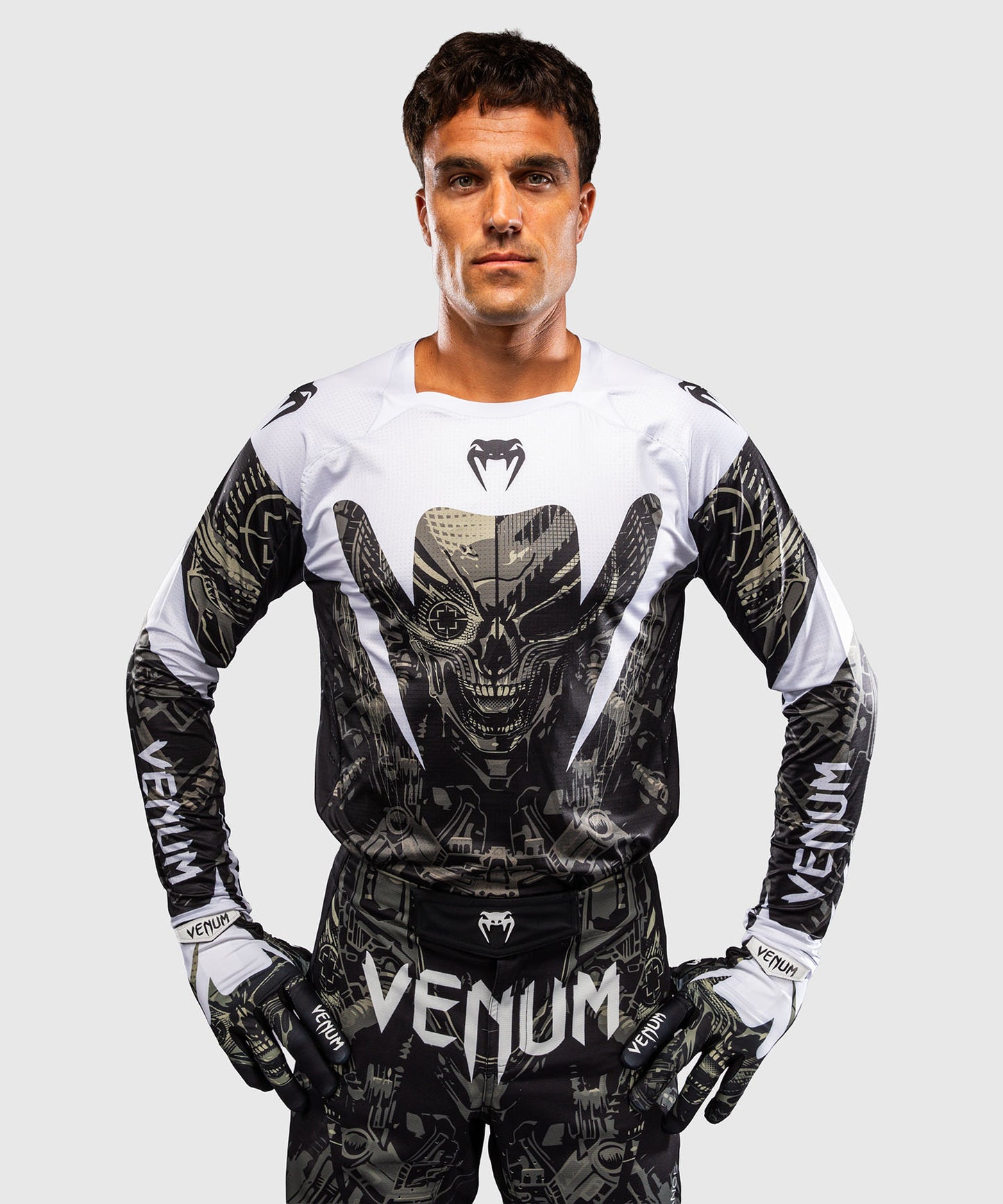 Maillot de Motocross Venum MX Elite Alien - Noir/Sable