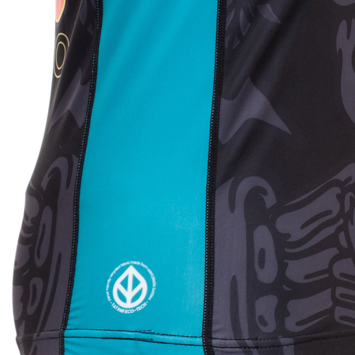 Tatami Fightwear Día de Los Muertos Eco Tech Recyceltes Langarm Kompressions-T-Shirt - Schwarz/Blau