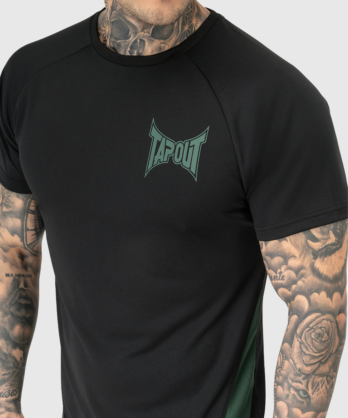 T-shirt Tapout Training - Noir/Vert