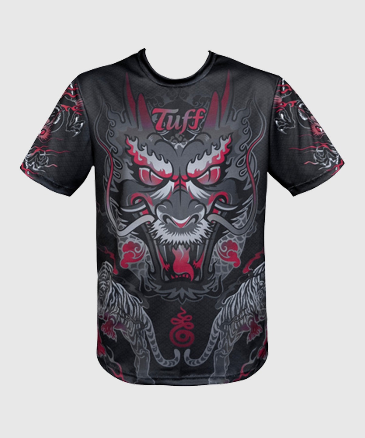 King Dry Fit Tuff Shirt Of Dragon Muay Thai Maglietta - Nero