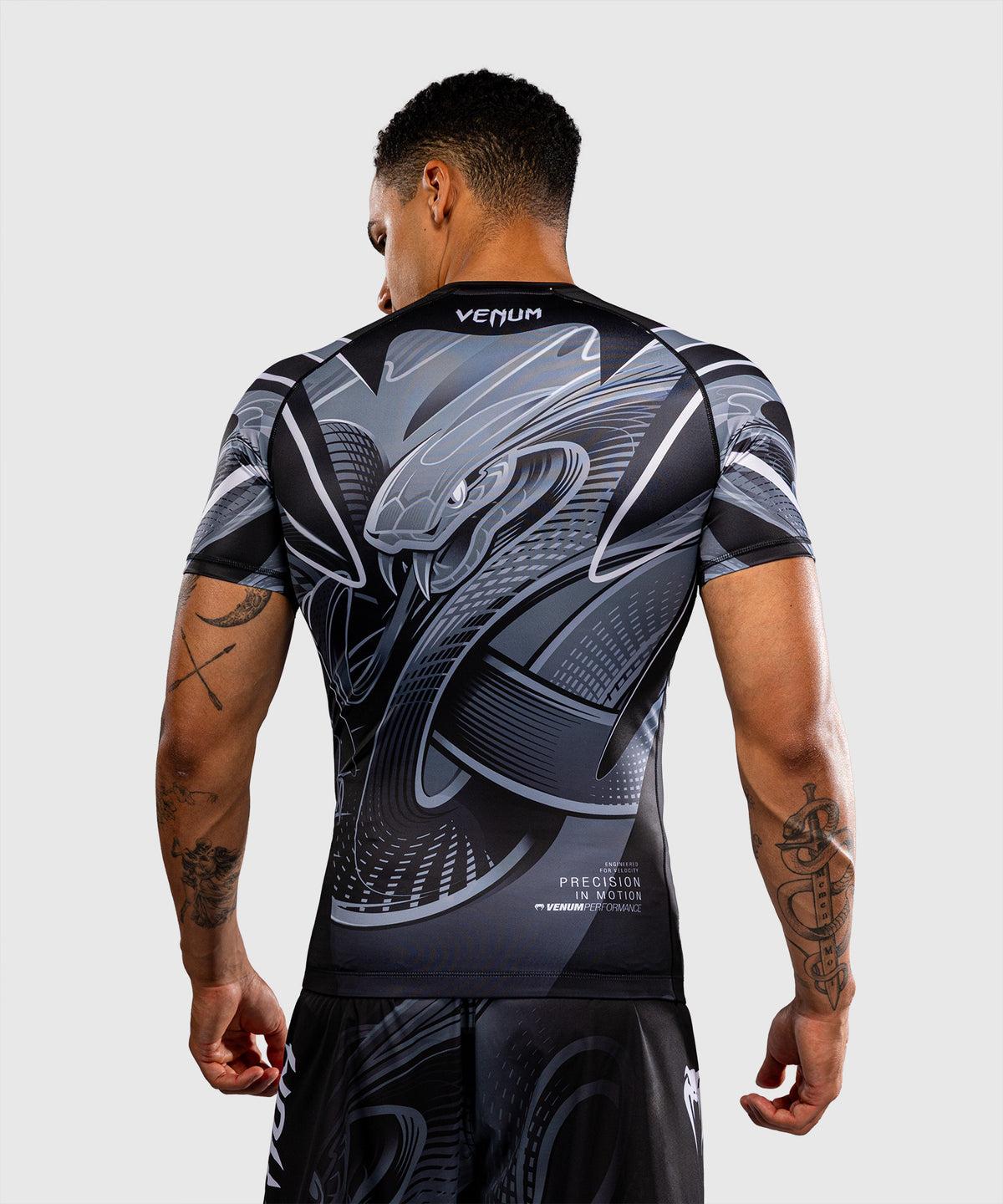 Venum Crimson Viper 2.0 Rashguard de manga corta - Negro/Gris