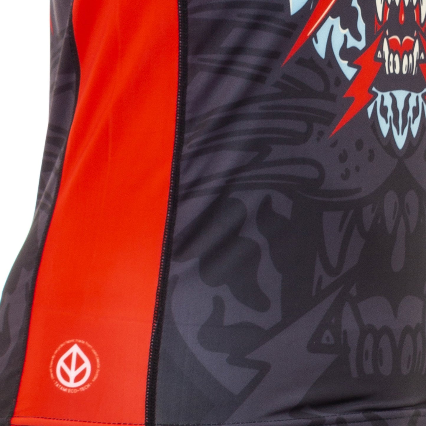 Tatami Fightwear Head Hunter Eco Tech Camiseta de Compresión Reciclada Manga Larga - Negro/Rojo