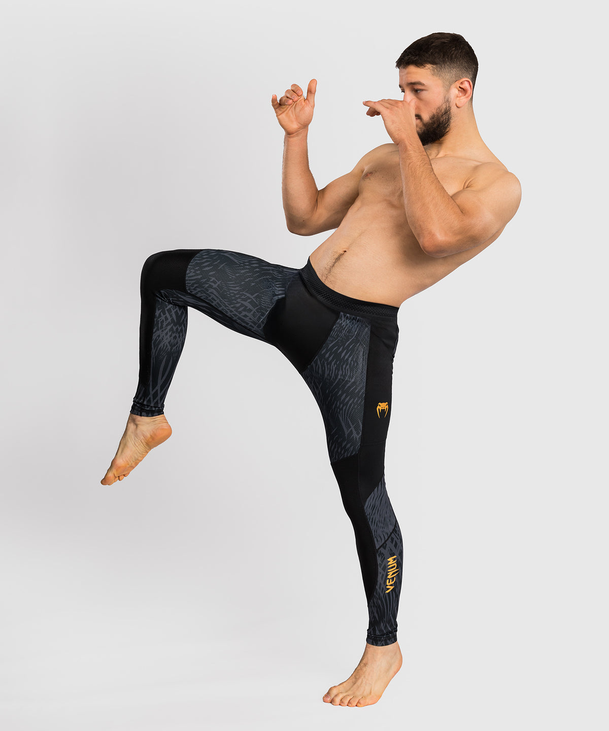 Pantalon de compression Venum x Chimaev - Noir/Gris