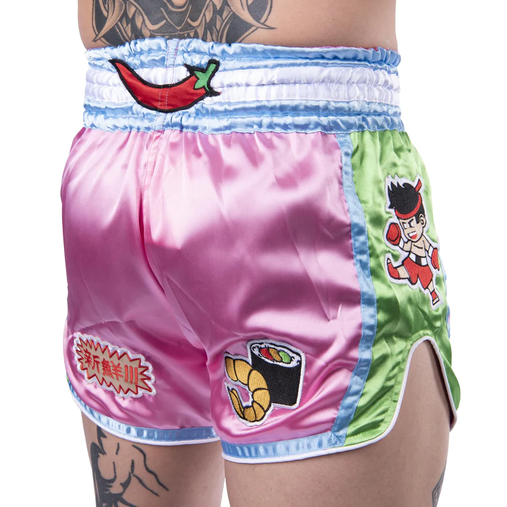 8 Weapons Yummy Muay Thai Shorts - Rosa