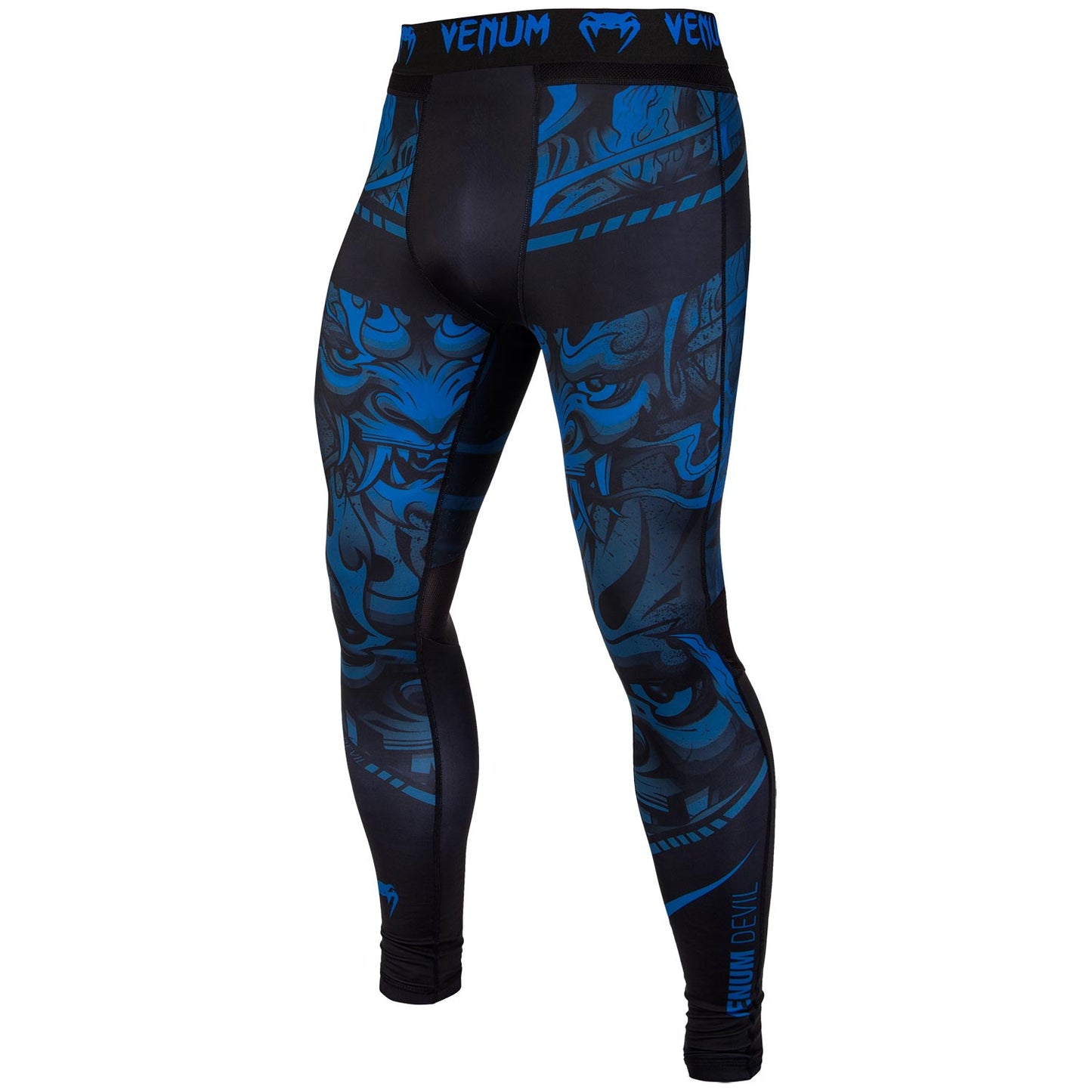 Pantaloni a compressione Venum Devil - Blu navy/Neri