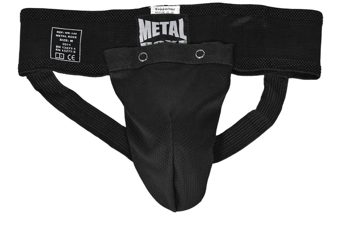 Metal Boxe Slip Boxing Groin Guard - White