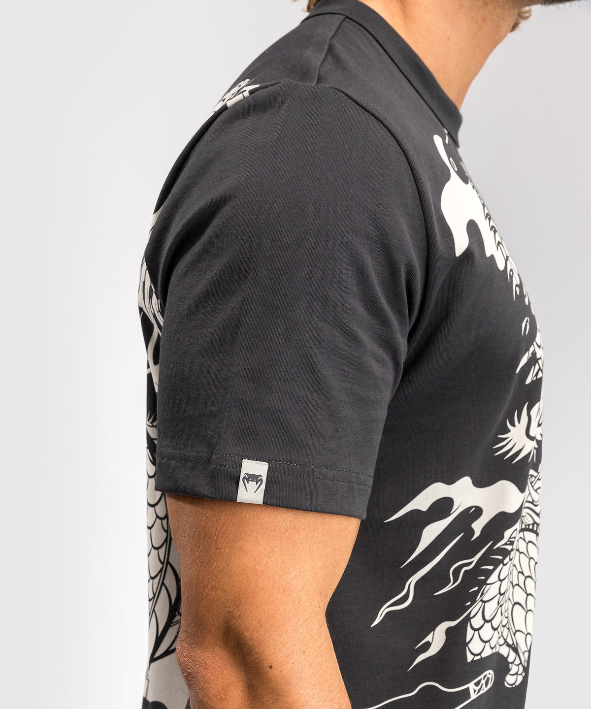 Venum Dragon’s Flight Maglietta da uomo - Grigio carbone/Bianco crema