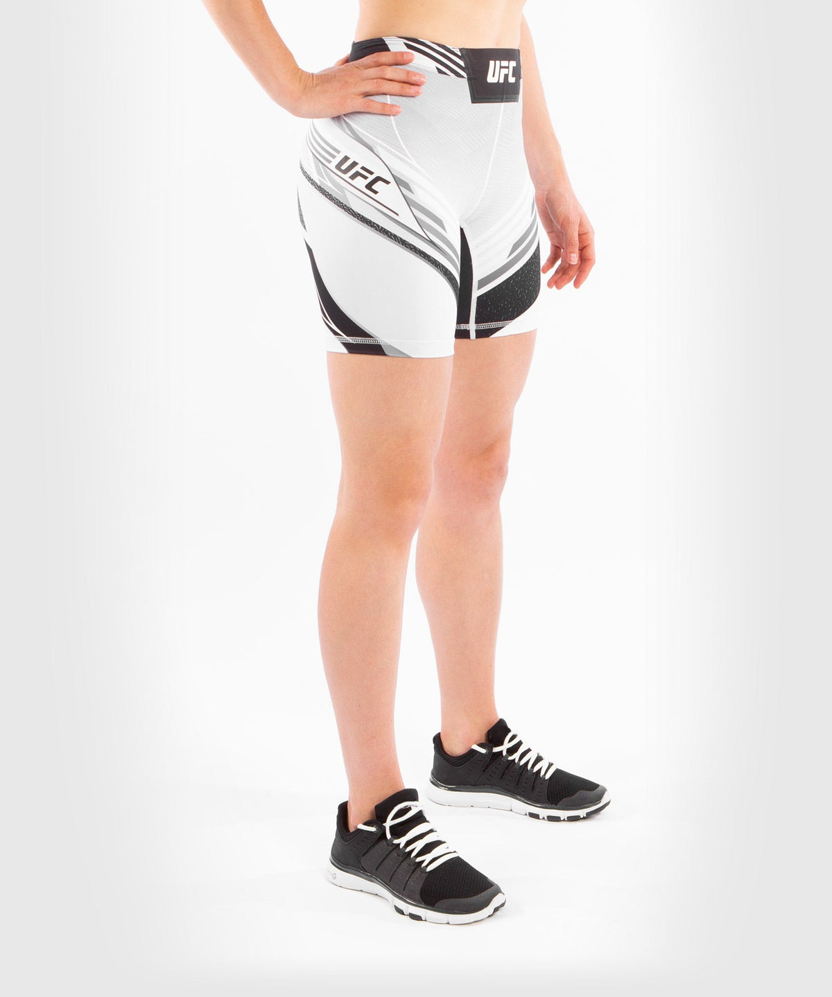 Women's UFC Venum Authentic Fight Night Compression Short - Long Cut - White