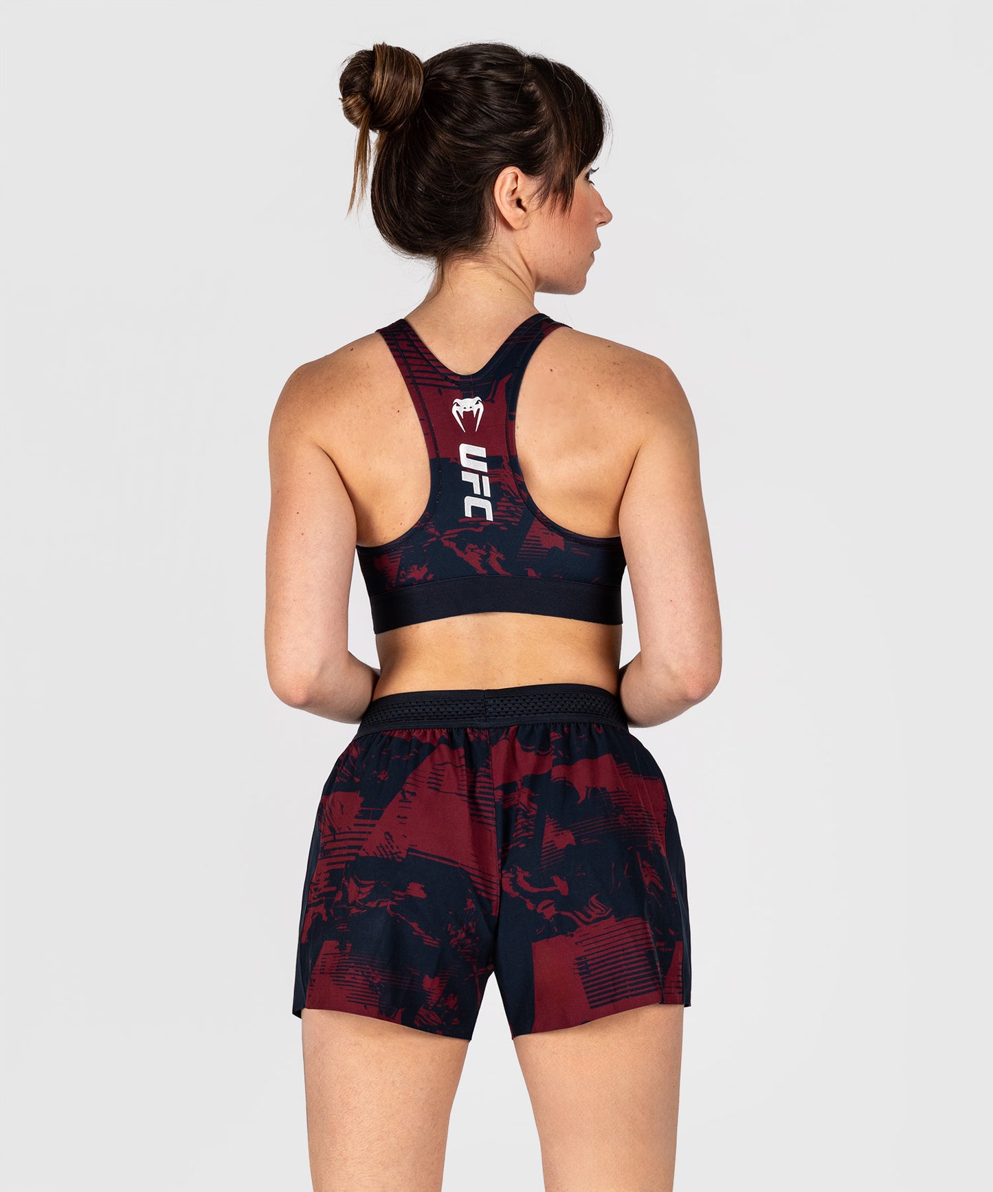 UFC Zenith by Venum Authentic Fight Week Sport-BH Damen - Marineblau/Burgunderrot/Silber