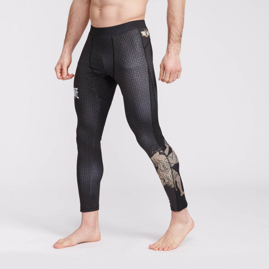 Leone Eracle Pantalones de Compresión - Negro/Grau