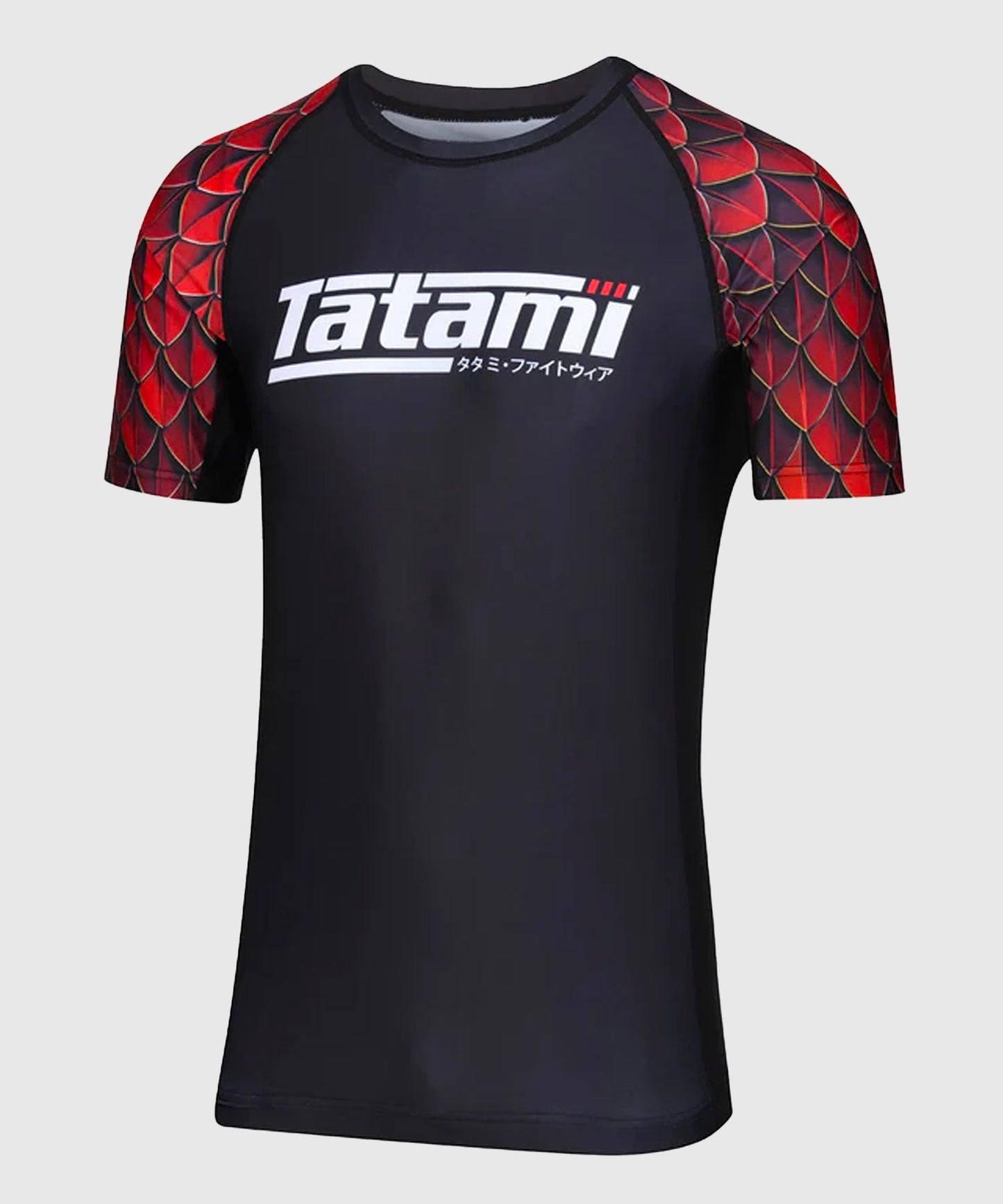 Tatami Fightwear Recharge Dragon Rashguard Manga Corta – Negro/Rojo