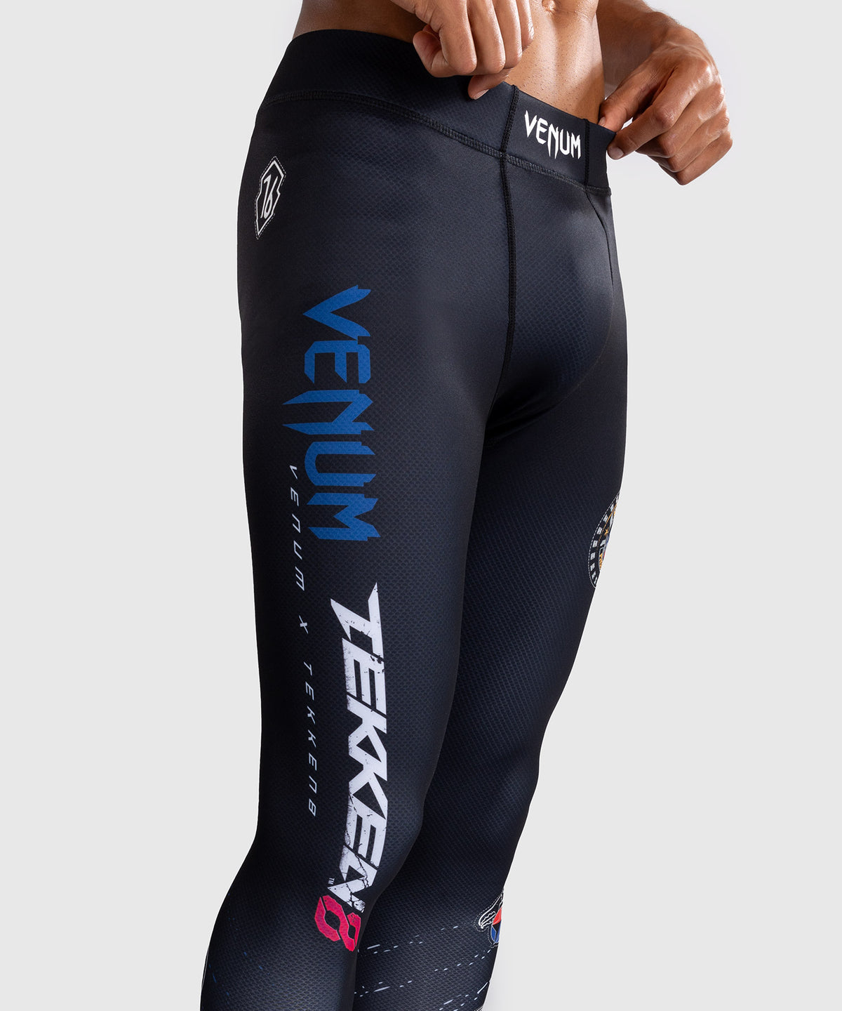 Venum x TEKKEN 8 - Paul Phoenix Pantaloni a compressione - Nero/Blu