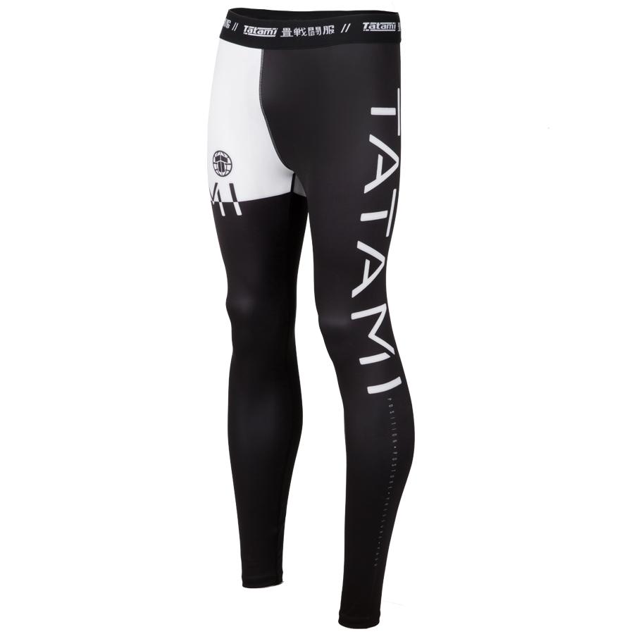 Tatami Fightwear 50/50 Kompressionshose - Schwarz/Weiß