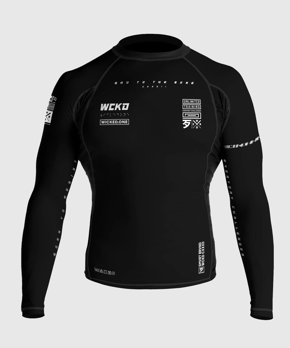 Wicked One Track Long Sleeve Rashguard - Black