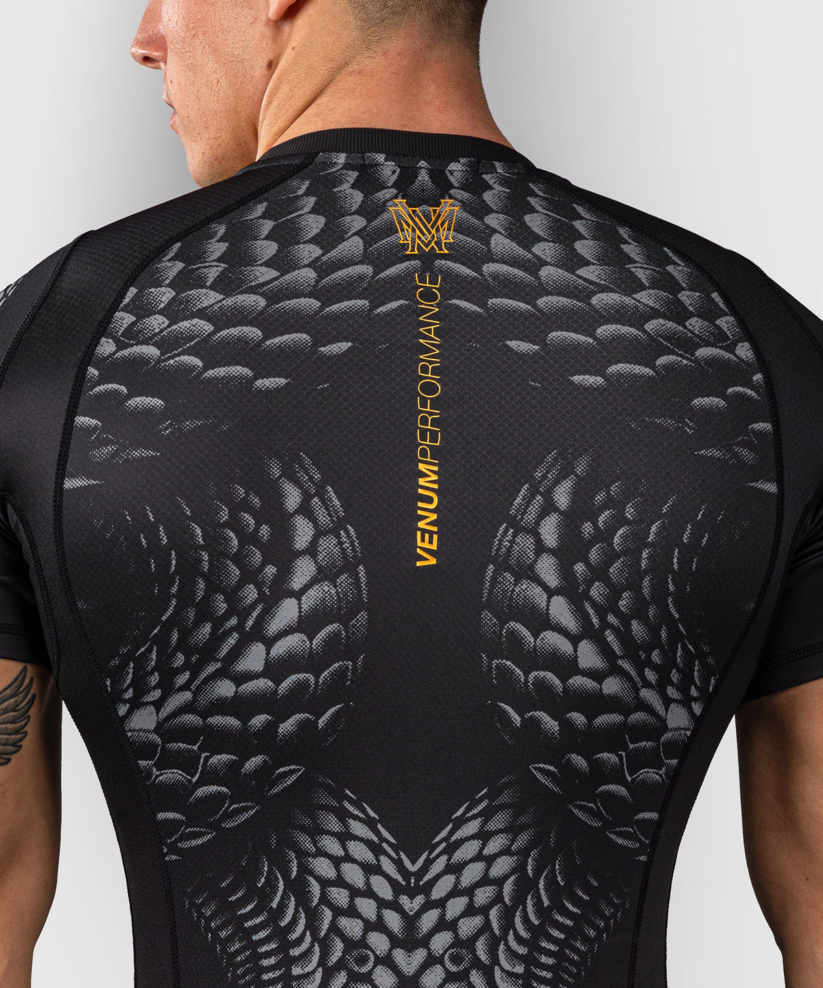 Venum Matupa Kurzarm Rashguard - Schwarz/Grau/Gold