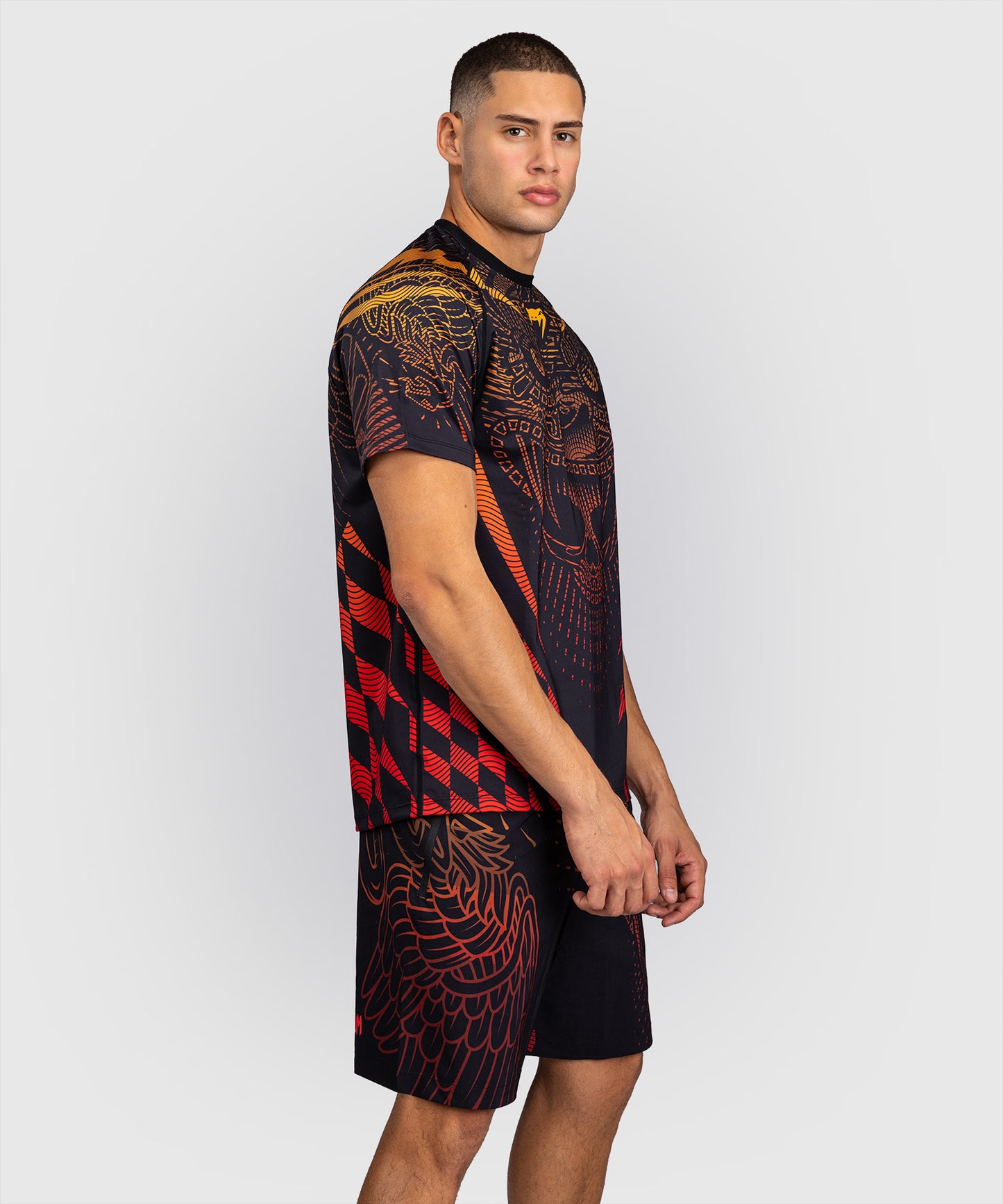 Venum Quetzal Fury Dry-Tech T-Shirt - Nero/Rosso Fury/Arancione