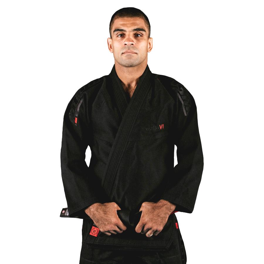 Tatami Fightwear Estilo 6.0 Kimono JJB - Negro/Negro