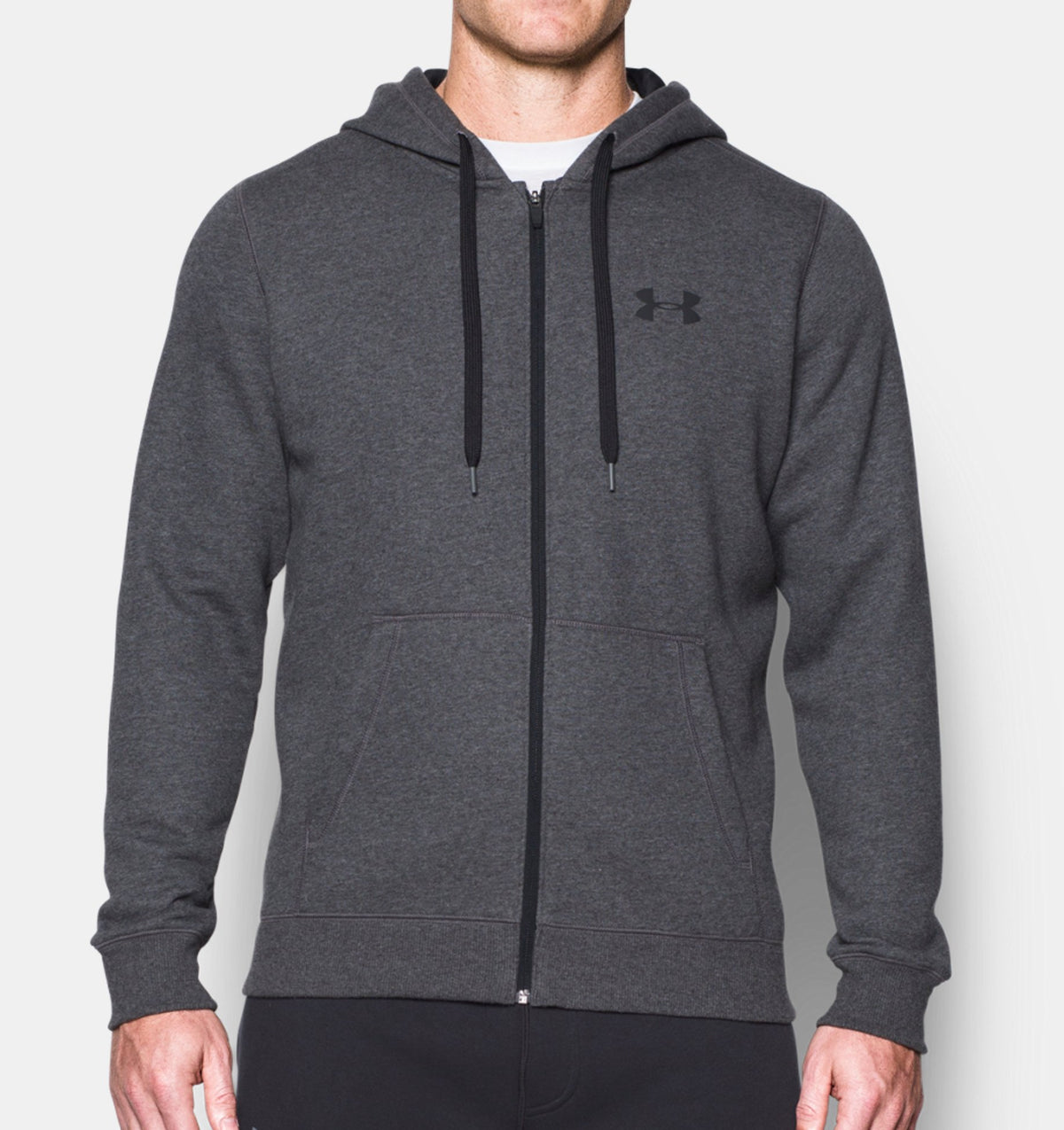 Under Armour Rival Fitted Sudadera con Capucha – Gris