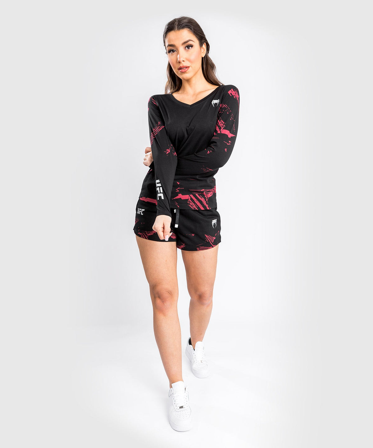 UFC Venum Authentic Fight Week 2.0 Shorts - For Women - Black/Red