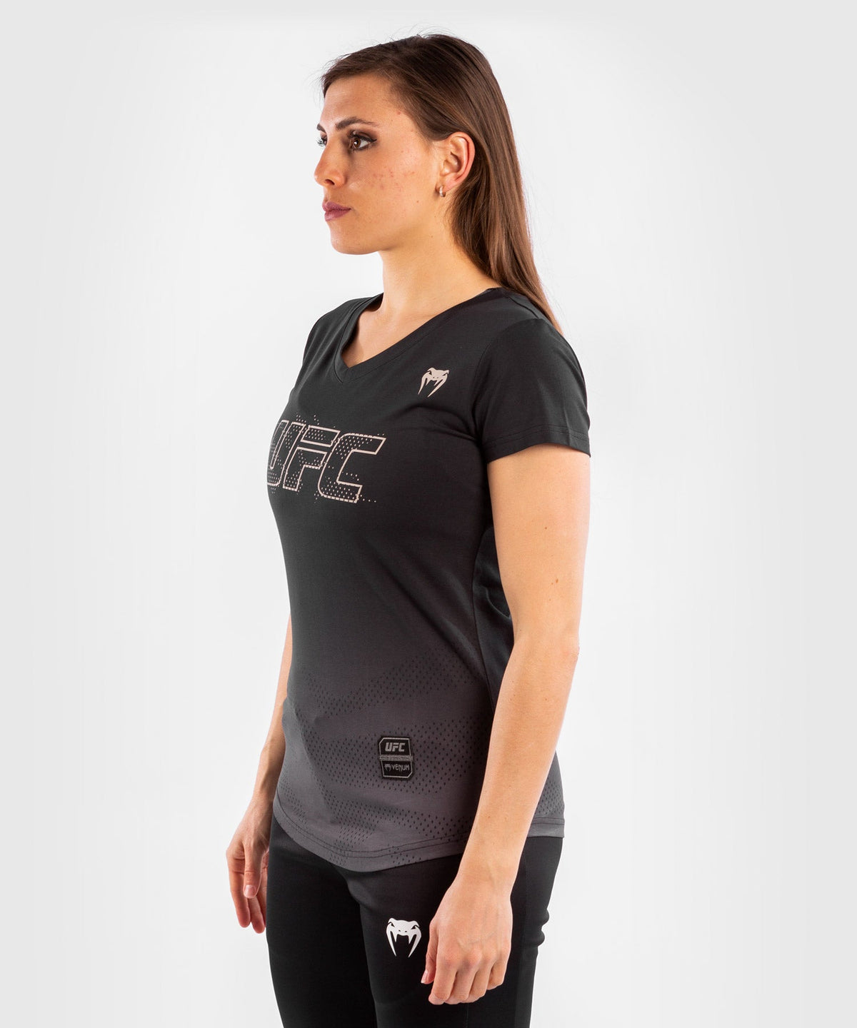 Women's UFC Venum Authentic Fight Week Short Sleeve T-Shirt - Black