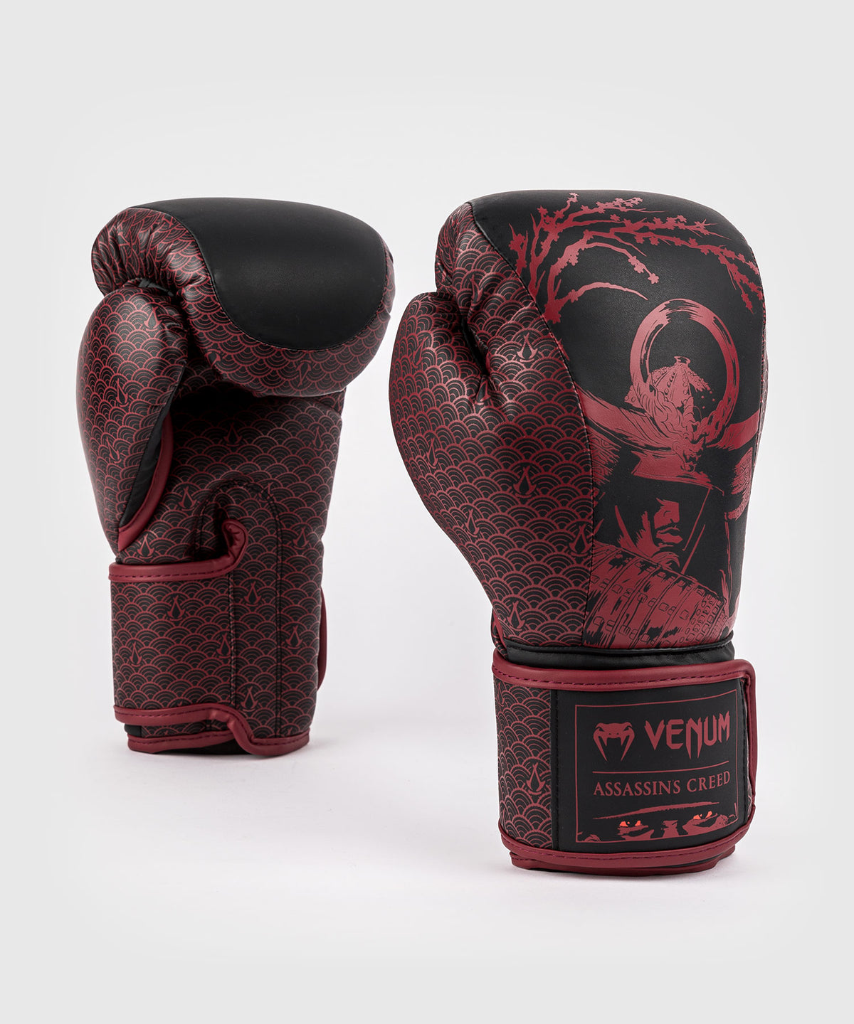 Venum x Assassin's Creed Shadows Boxing Gloves - Burgundy/Black