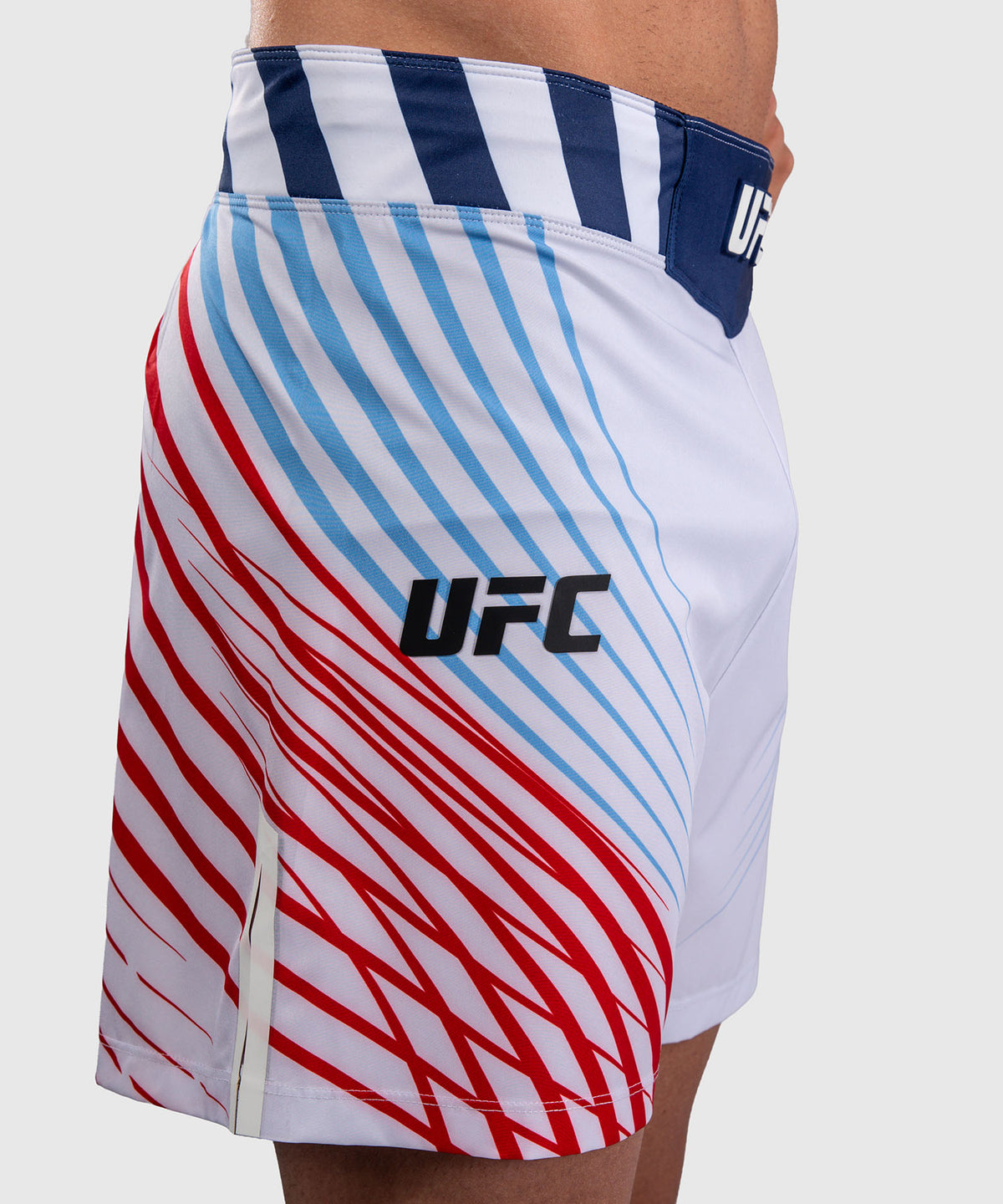 Men's Official UFC Freedom 250 by Venum White Authentic Fight Night Short Fit Fight Short
