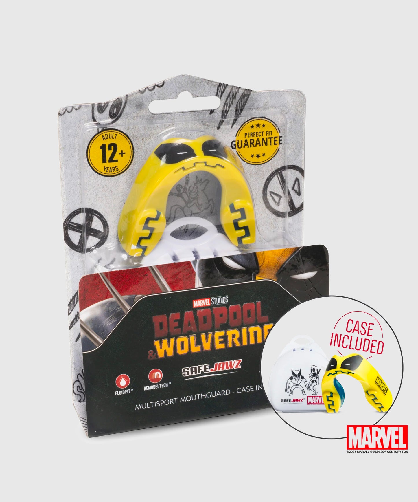 Safejawz Marvel X-Men Wolverine Paradenti - Giallo