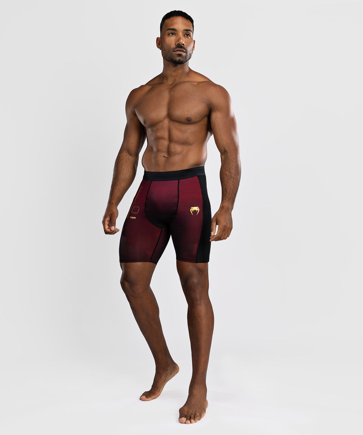 Short de compression Venum Tactical XT- Noir/Bordeaux/Or