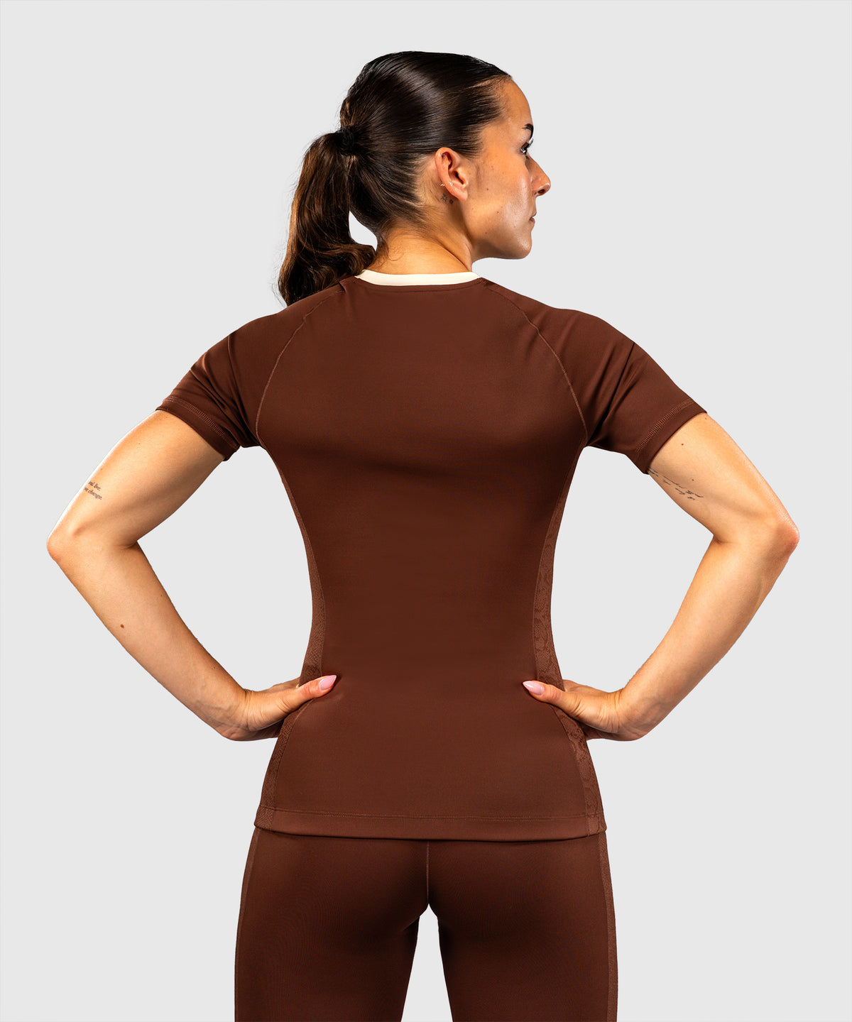 Venum Viper Rashguard de manga corta para mujer - Marrón