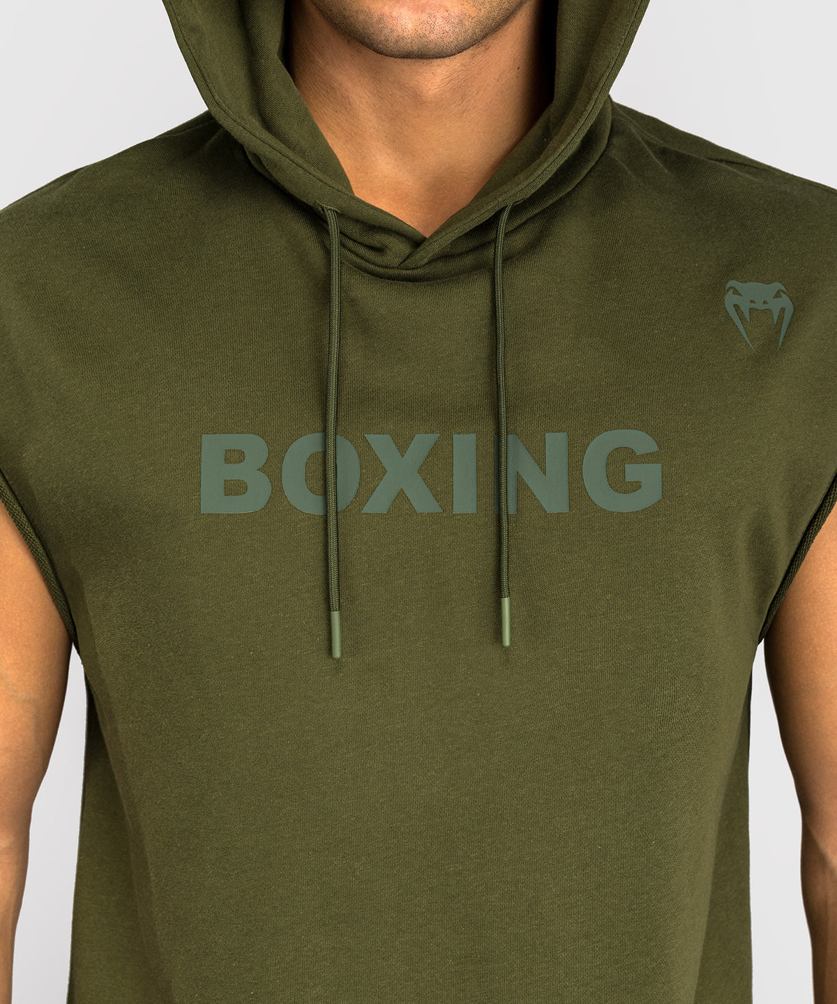 Sweat à Capuche Sans Manches Venum Boxing VT – Vert Militaire