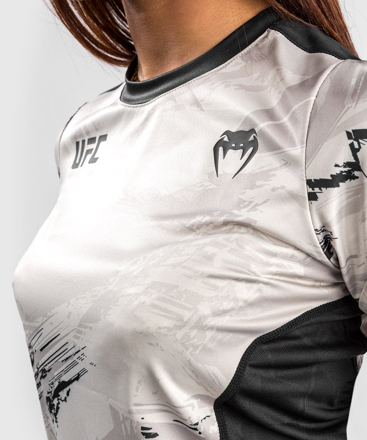 T-Shirt Dry Tech UFC Venum Authentic Fight Week 2.0 - For Women - Sand/Black